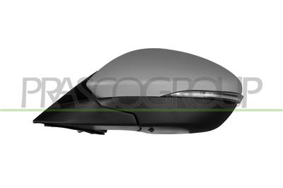 DOOR MIRROR LEFT-ELECTRIC-PRIMED-HEATED-FOLDABLE-WITH MEMORY-WITH LAMP-BLIS-CONVEX-16 PINS