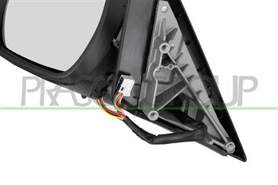 DOOR MIRROR LEFT-ELECTRIC-PRIMED-HEATED-FOLDABLE-WITH MEMORY-WITH LAMP-BLIS-CONVEX-16 PINS