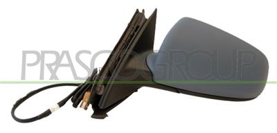 DOOR MIRROR LEFT-ELECTRIC-HEATED-PRIMED-WITH LAMP-ASPHERICAL-CHROME MOD. > 12/09-6 PINS