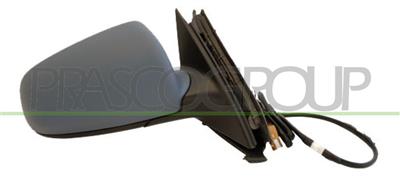 DOOR MIRROR RIGHT-ELECTRIC-HEATED-PRIMED-WITH LAMP-LANE ASSIST-CONVEX-CHROME-8PINS MOD. > 12/09