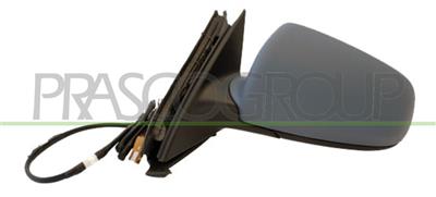 DOOR MIRROR LEFT-ELECTRIC-HEATED-PRIMED-WITH LAMP-LANE ASSIST-CONVEX-CHROME-8PINS MOD. > 12/09