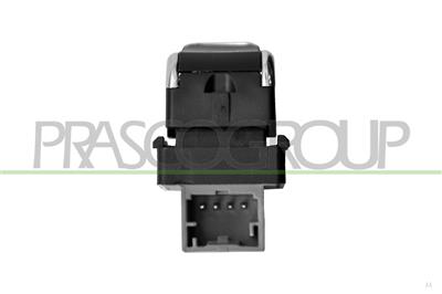 INTERRUTTORE ALZACRISTALLO NERO/BORDO CROMATO-PORTA ANTERIORE DESTRA/PORTA POSTERIORE DESTRA-SINISTRA-4 PINS