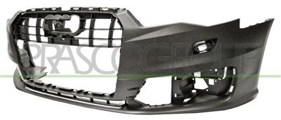 FRONT BUMPER-PRIMED-WITH HEADLAMP WASHER HOLES-WITH MOLDING HOLES-WITH CUTTING MARKS FOR PDC AND PARK ASSIT