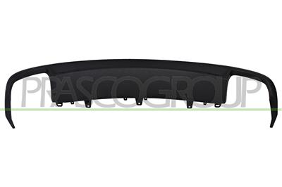 REAR BUMPER SPOILER-BLACK-TEXTURED FINISH-WITH DOUBLE HOLE FOR EXHAUST