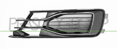 BUMPER GRILLE LEFT-BLACK-GLOSSY-WITHOUT FOG LAMP HOLE