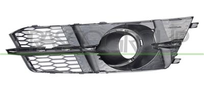 GRILLE GAUCHE DE PARE-CHOCS AVANT-NOIRE-AVEC TROU FONCTION REGULATEUR DE VITESSE-AVEC MOULURE ARGENT MOD. S-LINE