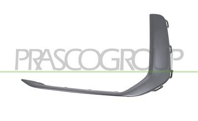 FRONT BUMPER MOLDING GRILLE LEFT-DARK GLOSSY GRAY PAINTED