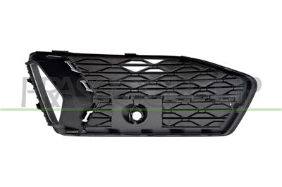 REJILLA DERECHA PARACHOQUES DELANTERO-NEGRA-GRANULADA-CON MOLDURA PLATEADA MOD. SPORT
