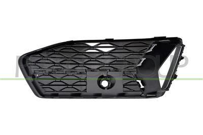 REJILLA IZQUIERDA PARACHOQUES DELANTERO-NEGRA-GRANULADA-CON MOLDURA PLATEADA MOD. SPORT