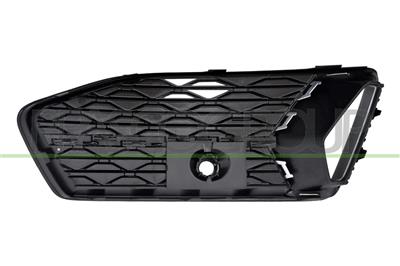 GRILLE DROITE DE PARE-CHOCS-AVANT-NOIRE-STRUCTUREE-AVEC MOULURE NOIRE-BRILLANTE MOD. SPORT 