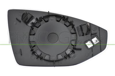MIRROR GLASS BASE LEFT-HEATED-CONVEX