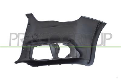 FRONT BUMPER RIGHT-PRIMED-WITH TOW HOOK COVER-WITH CUTTING MARKS FOR PDC AND HEADLAMP WASHERS