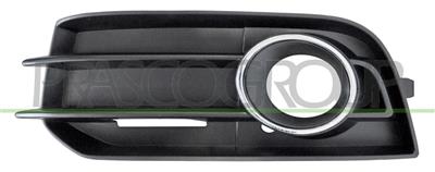 GRILLE GAUCHE NOIRE DE PARE-CHOCS-AVEC SIEGE ANTIBROUILLARD-AVEC CADRE CHROME'