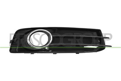 GRILLE DROITE NOIRE BRILLANT DE PARE-CHOCS-AVEC SIEGE ANTIBROUILLARD-AVEC CADRE CHROME' MOD. S-LINE