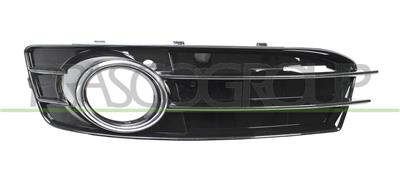 BUMPER GRILLE LEFT-BLACK-GLOSSY-WITH FOG LAMP HOLE-WITH CHROME FRAME MOD. S-LINE