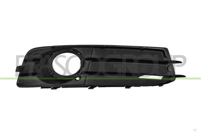 GRIGLIA SINISTRA PARAURTI ANTERIORE-NERA-LUCIDA-CON SEDE FENDI-CON CORNICE CROMATA MOD. S-LINE