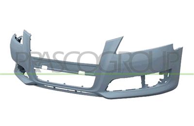 FRONT BUMPER-PRIMED-WITH TOW HOOK COVER-WITH CUTTING MARKS FOR PDC AND HEADLAMP WASHERS