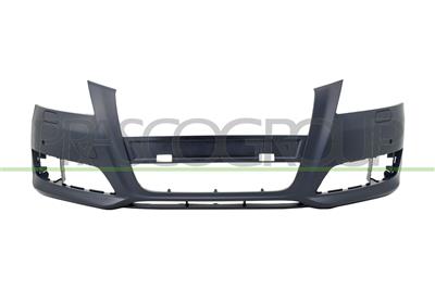 FRONT BUMPER-PRIMED-WITH PDC HOLES+SENSOR HOLDERS-WITH TOW HOOK COVER-WITH HEADLAMP WASHER HOLES-WITH PARK ASSIST HOLES