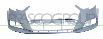 FRONT BUMPER-PRIMED-WITH TOW HOOK COVER-WITH CUTTING MARKS FOR PDC AND PARK ASSIST-WITH HEADLAMP WASHER HOLES COVERS/FIXED