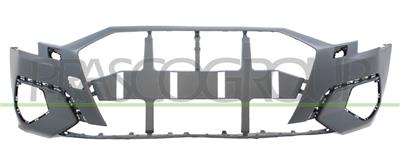 FRONT BUMPER-PRIMED-WITH HEADLAMP WASHER HOLES-WITH CUTTING MARKS FOR PARK ASSIST