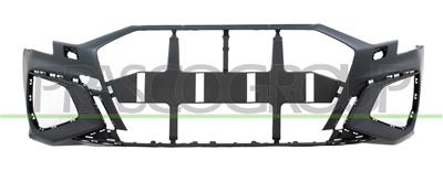 FRONT BUMPER-PRIMED-WITH HEADLAMP WASHER HOLES-WITH CUTTING MARKS FOR PARK ASSIST