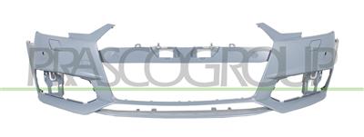 FRONT BUMPER-PRIMED-WITH TOW HOOK COVER-WITH HOLES FOR PDC AND HEADLAMP WASHERS MOD. S-LINE