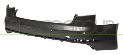 REAR BUMPER-PRIMED-WITH PDC+SENSOR HOLDERS-WITH SENSOR CUTTING MARKS FOR PARK ASSIST