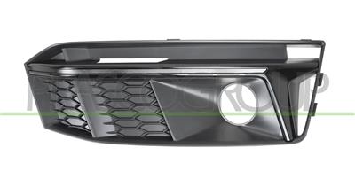 GRILLE DROITE NOIRE DE PARE-CHOCS-AVEC SIEGES ANTIBROUILLARD-AVEC MOULURE NOIRE BRILLANTE