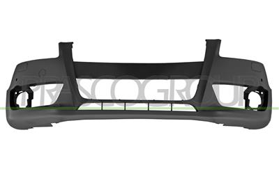 FRONT BUMPER PRIMED-WITH PDC+SENSOR HOLDERS-WITH HEADLAMP WASHER HOLES-WITH TOW HOOK COVER