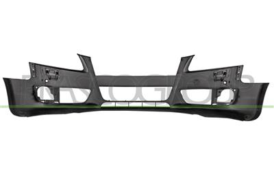 FRONT BUMPER PRIMED-WITH PDC+SENSOR HOLDERS-WITH HEADLAMP WASHER HOLES-WITH TOW HOOK COVER