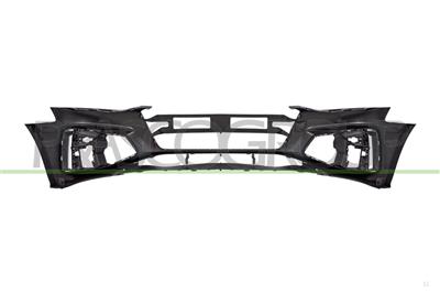 FRONT BUMPER-PRIMED-WITH PDC+SENSOR HOLDERS-WITH TOW HOOK COVER-WITH CUTTING MARKS FOR HEADLAMP WASHERS MOD. S-LINE
