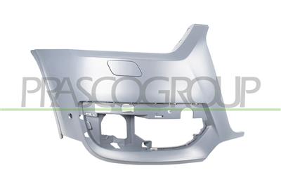 FRONT BUMPER RIGHT-PRIMED-WITH HEADLAMP WASHER AND COVER-WITH PARK ASSIST HOLE
