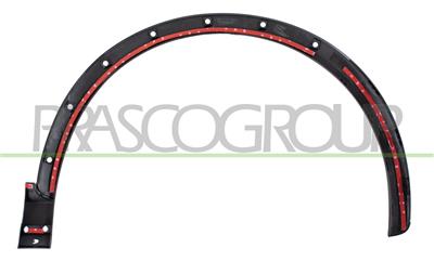 FRONT WHEEL ARCH EXTENSION LEFT-BLACK-TEXTURED FINISH-WITH CLIPS-WITH BI-ADHESIVE