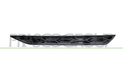 FRONT BUMPER GRILLE LEFT-LOWER-BLACK-GLOSSY