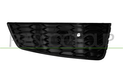 FRONT BUMPER GRILLE RIGHT-UPPER-BLACK-GLOSSY