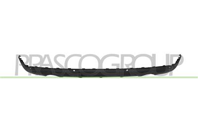 REAR BUMPER SPOILER-BLACK-TEXTURED FINISH-WITH PDC+SENSOR HOLDERS-WITH SINGLE EXHAUST ON RIGHT AND LEFT SIDE
