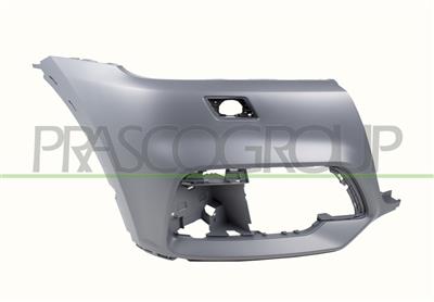FRONT BUMPER RIGHT-PRIMED-WITH HEADLAMP WASHER AND COVER-WITH PDC CUTTING MARKS