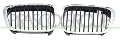 RADIATOR GRILLE LEFT-CHROME-BLACK