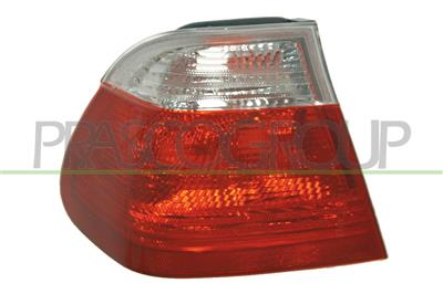TAIL LAMP LEFT-OUTER-WITHOUT BULB HOLDER MOD. 4 DOOR RED/WHITE