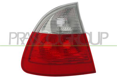 TAIL LAMP LEFT-OUTER-WITHOUT BULB HOLDER RED/CLEAR STATION WAGON
