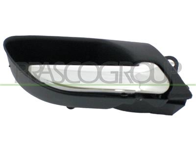 FRONT DOOR HANDLE RIGHT-INNER-WITH CHROME LEVER-BLACK HOUSING