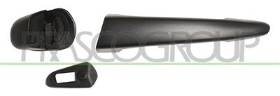 REAR DOOR HANDLE LEFT-OUTER-BLACK-WITHOUT KEY HOLE