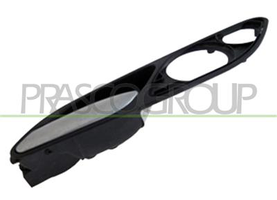 FRONT DOOR HANDLE LEFT-INNER-WITH CHROME LEVER-BLACK HOUSING