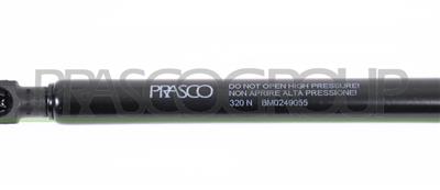 AMORTIGUADOR DE MALETERO DERECHO/IZQUIERDO PORTON TRASERO - 320 N - L 370 mm - C 110 mm - Ø 18 mm - Ø 8 mm