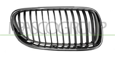 GRILLE CALANDRE DROITE CHROMEE-CHROMEE/NOIRE MOD.2010>
