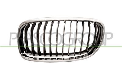 GRILLE CALANDRE GAUCHE CHROMEE-CHROMEE/NOIRE