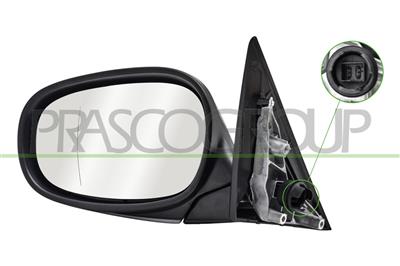 DOOR MIRROR LEFT-ELECTRIC-HEATED-PRIMED-ASPHERICAL-CHROME