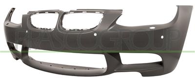 FRONT BUMPER-PRIMED-WITH PDC+SENSOR HOLDERS-WITH HEADLAMP WASHER HOLES-WITH TOW HOOK COVER