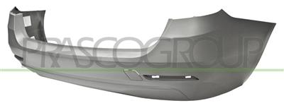 REAR BUMPER-PRIMED-WITH TOW HOOK COVER-WITH SENSOR CUTTING MARKS-WITH SINGLE EXHAUST ON LEFT SIDE MOD. STATION WAGON