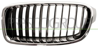 GRILLE DE CALANDRE GAUCHE-CHROMEE-NOIRE/NOIRE MOD. BASIS